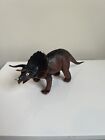 Imperial Triceratops Dinosaur Action Figure Toy 1985 Retired Brown 10.5"