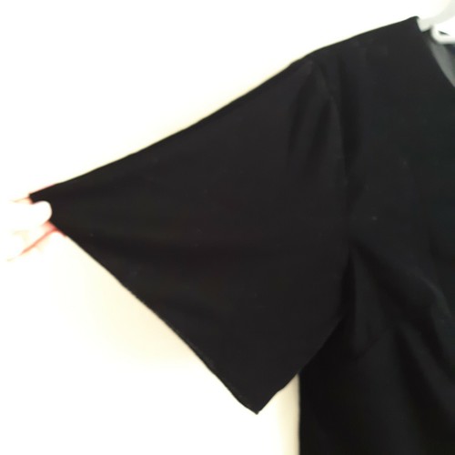 LAUREN RALPH LAUREN Women's Black Velvet Blouse Shirt Top $125 gold zip sz 4 - Picture 4 of 7