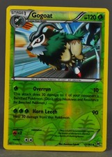 2015 Pokemon Gogoat 17/162 Reverse Holo XY Breakthrough Gaming Card Uncommon