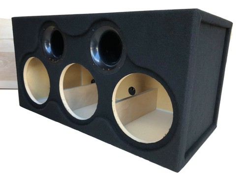 Custom Ported Sub Box Enclosure for 3 10" Alpine Type R SWR-10D2/D4 Subs (35 Hz) - Picture 4 of 6