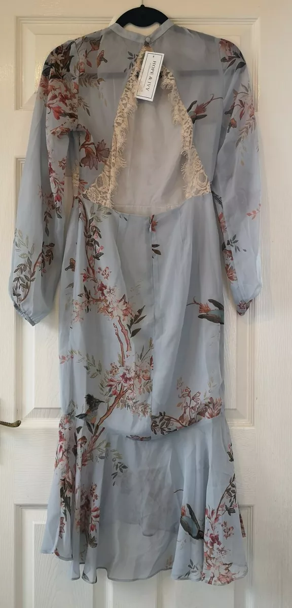 Hope and ivy top open back dress