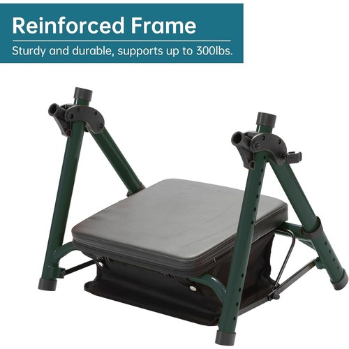 ELENKER All-Terrain Rollator Walker with Non-Pneumatic Tire 10” Senior 300 lb - Bild 14 von 14