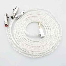 Pure Silver Headphone Wire Glod plating 4.4mm Plug for Audeze LCD-X/-XC/-2/-3/-4