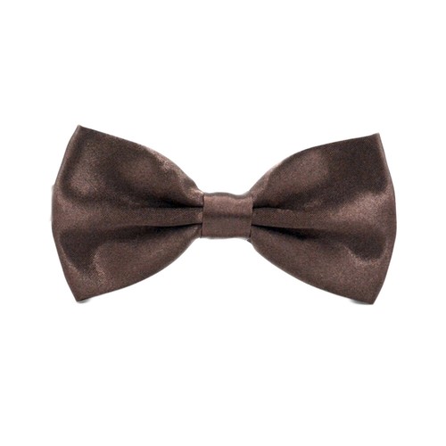 Men's Silk Satin Bow Tie Solid Colour Pre Tied Bowtie Necktie Tuxedo Wedding - Picture 5 of 36