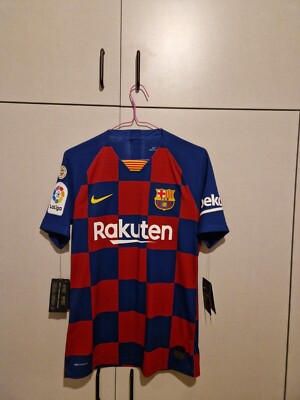 FC BARCELONA 2019/2020 LALIGA HOME SHIRT PLAYER VERSION #10 MESSI BNWT S 