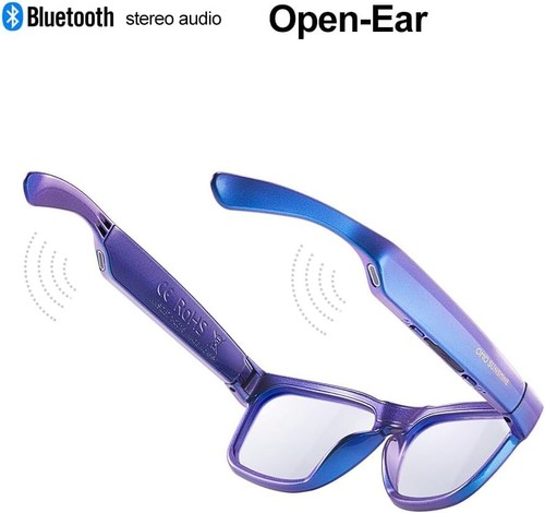 Unisex Open Ear Polarized Sunglasses with Bluetooth Speaker and UV Protection - Picture 4 of 9