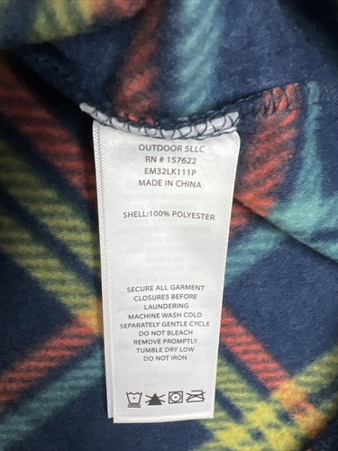 Eddie Bauer Flanellhemd mit Knopfleiste Herren XL kariert blau Jacke neu mit Etikett UVP $ 75 - Bild 5 von 10