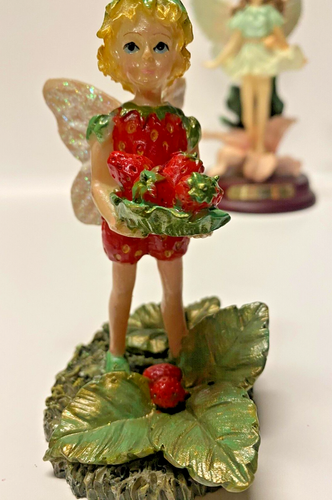 5 Vintage Resin Fairies Figurines With Flowers -Various Sizes - Picture 7 of 8