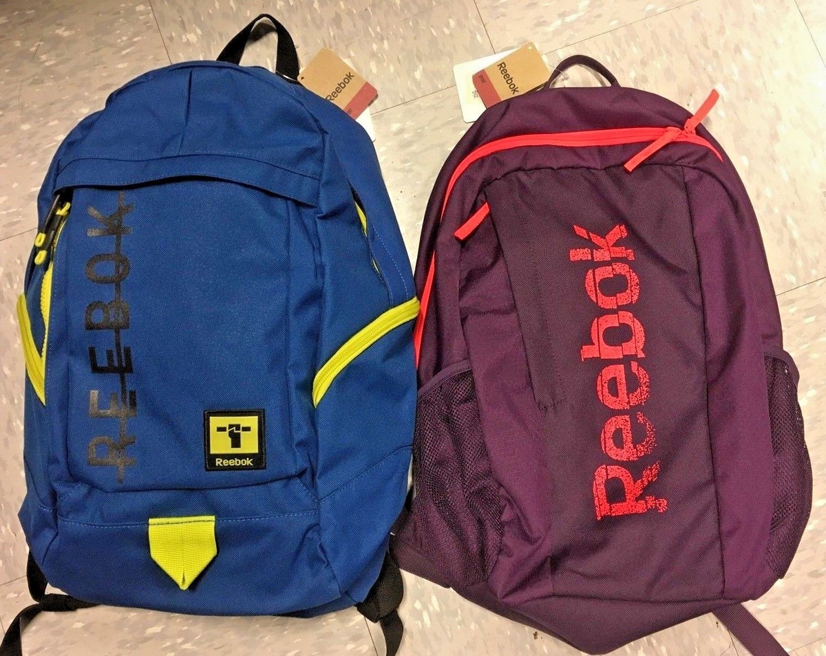 Reebok (N SZ) Unisex Workout Backpack w/ Padded Sp Colors | eBay