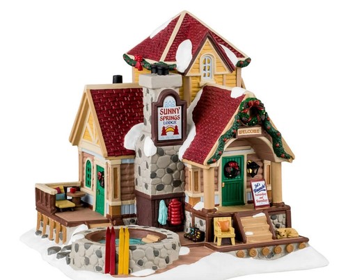 Lemax 2024 Sunny Springs Lodge #45229 Vail Village nuovo di zecca - Foto 1 di 3