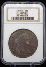 1799 $1 United States Draped Bust Silver One Dollar Ngc Au50 About Uncirculated