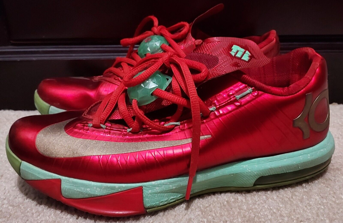 Nike KD 6 \'Christmas\' Men’s Size 12 (599424-601) OG ALL Nike KD 6 Christmas - 599424-601 for Sale - Authenticity  main image 3
