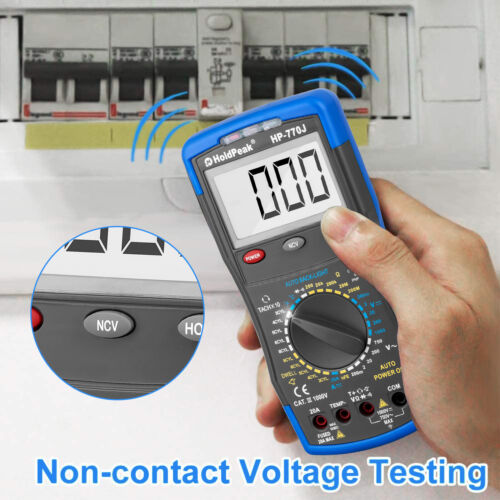 Digital Automotive Multimeter Volt DWELL Tachometer RMP hFe Clmap Ohmmeter Meter - Picture 2 of 11