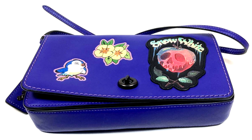 Coach X Disney Dark Fairytale SNOW WHITE PURPLE DINKY Clutch/Crossbody Bag $395 - Picture 4 of 15