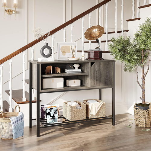 Coffee Bar with Storage Buffet Cabinet Kitchen Sideboard with Adjustable Shelves - Picture 5 of 8