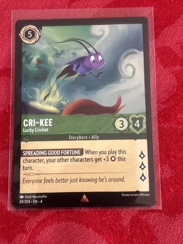 Disney Lorcana: Ursulas Rückkehr - Cri-Kee Lucky Cricket - RAR - 69/204 - Bild 6 von 7