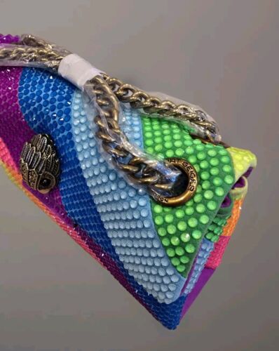 π Kurt Geiger Mini Kensington Crystal Embellished Neon Rainbow Bag RRP Β£179 π - Picture 3 of 7
