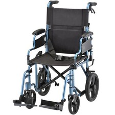 NOVA Medical Products Lightweight Transport Chair with 12" Rear Wheels,...