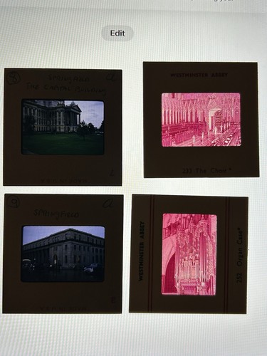 VTG 1952-75 Kodachrome 300 Slides With Case New York, London, Washington DC More - Picture 5 of 18