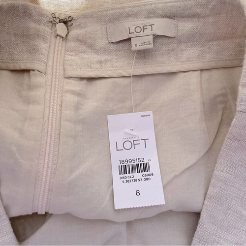 Ann Taylor Loft 100% Linen Flare Skirt - Picture 6 of 8
