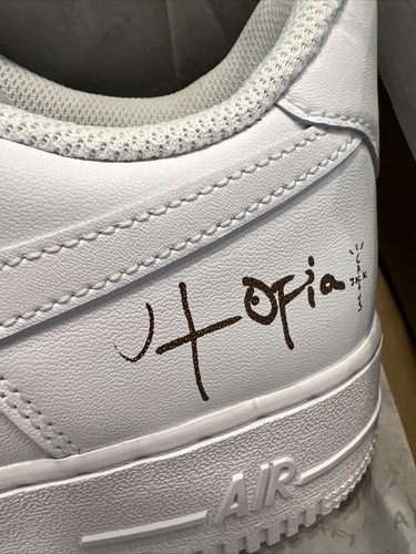 Travis Scott x Nike Air Force 1 White Cactus Jack Utopia Edition - CW2288 111 - Picture 5 of 5
