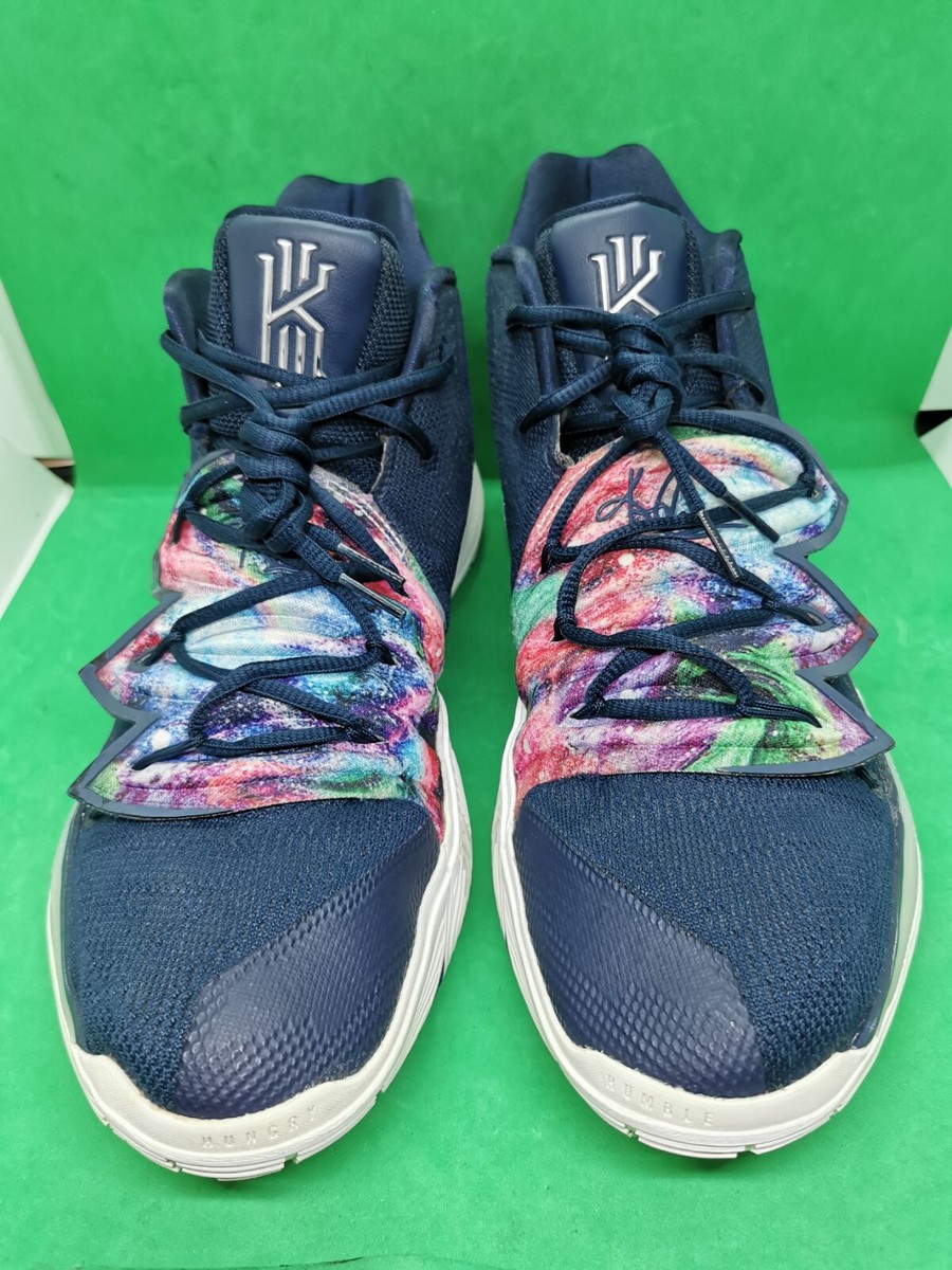 NIKE KYRIE 5 Irving V's Men's Size 13 Galaxy Navy Blue Basketball
