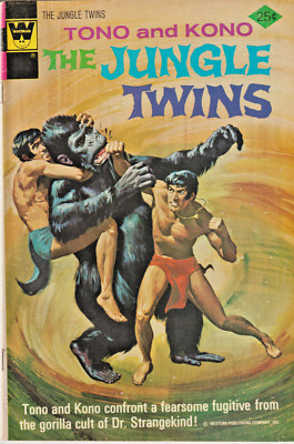 THE JUNGLE TWINS #11   TONO * KONO  GOLD KEY [WHITMAN VARIANT]  1974  NICE!!!