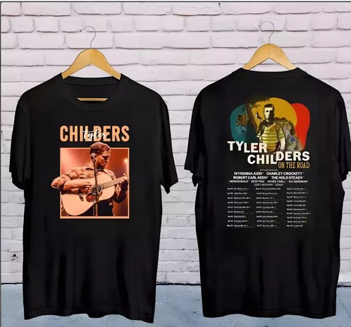 2025 Tyl-er Childers On The Road Tour Shirt, Tyl-er Childers Graphic Shirt - Picture 1 of 3