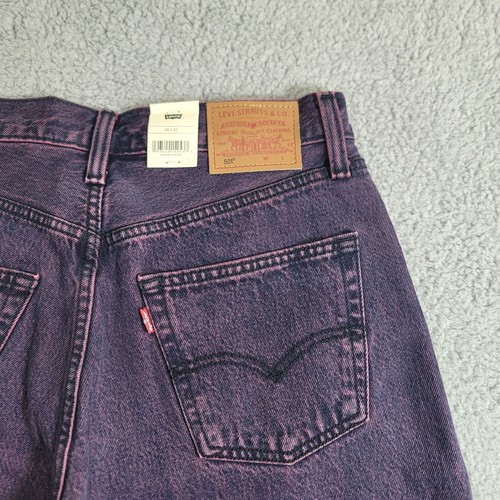 New Levi’s 501 90s Jeans Women's 28x30 Purple Acid Wash Relaxed Button Fly Denim - Picture 7 of 16