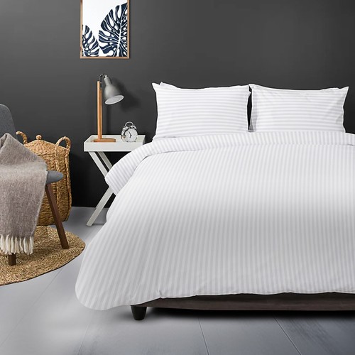 Luxury Duvet Cover Set Stripe Quilt Covers Bedding Sets Luxury Bedding Non Iron - Picture 3 of 93