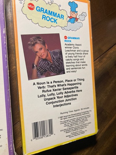 Vintage Lot of Schoolhouse Rock VHS Tapes - Multiplication + Grammar ABC 1987 - Picture 5 of 9