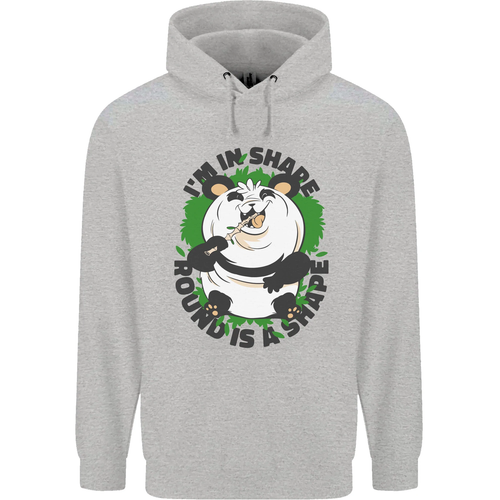 Panda Bear Funny Overweight Fat Humour Childrens Kids Hoodie - Picture 43 of 72