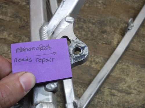 Subchasis KX250F 2007 KX 250F 2006 2008 cuadro trasero Kawasaki OEM - Imagen 6 de 6