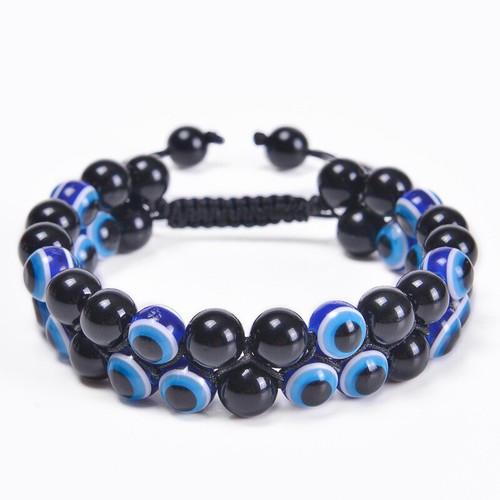 Pulsera de piedra natural para hombre pulsera de piedra preciosa ojo de tigre ojo de lava negra - Imagen 35 de 52