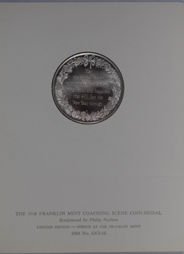 1968 limited edition Christmas medal BU0403 combine shipping - Picture 3 of 4