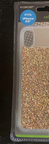 E-Circuit Phone Case for iPhone XR Gold/Silver Glitter - Picture 2 of 9