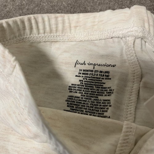 First Impressions 24 Months Baby Girls Leggings Floral Hem Jogger Pants - Picture 3 of 4