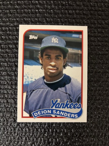 1989 Topps Traded #110T Deion Sanders New York Yankees Rookie NM - Picture 1 of 2