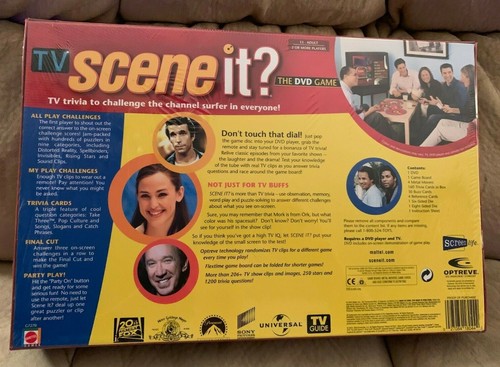 TV Scene It The DVD Game The TV Trivia Game New & Sealed By Mattel 2005 - Picture 2 of 6
