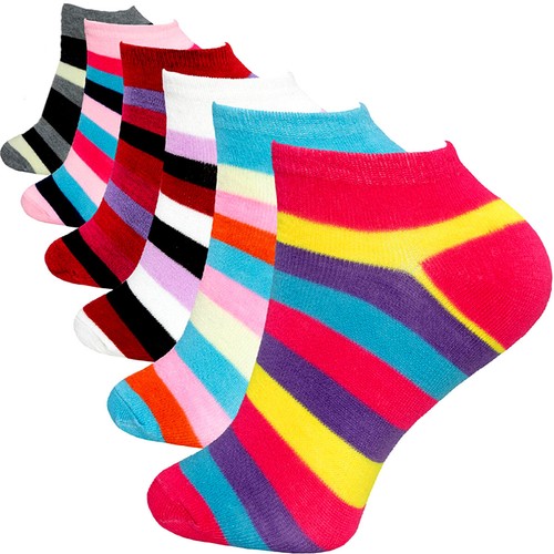 Womens Socks Cotton Rich Ladies Ankle Design Sports Socks 12 Pairs Adults UK 4-8 - Picture 40 of 61