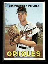 1967 Topps Jim Palmer #475 Baltimore Orioles VG/VG-EX Y5692