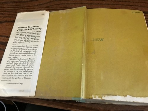 1968 Hunter's Green by Phyllis A Whitney Hardcover with Dust Jacket 1st Edition - Picture 4 of 7
