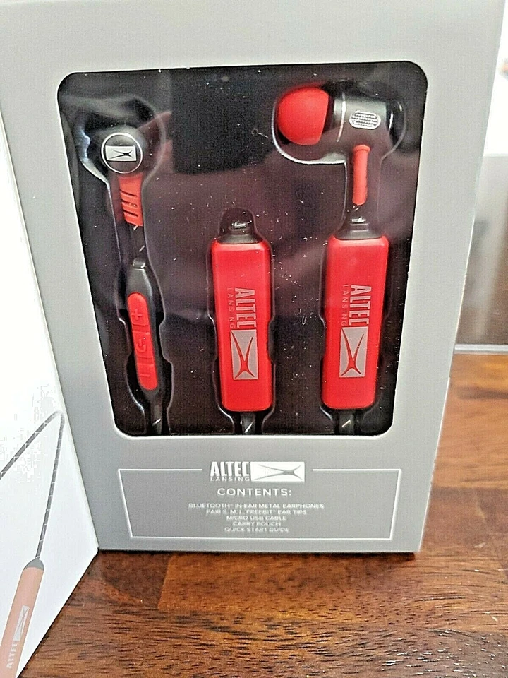 Fones de ouvido intra-auriculares Bluetooth Altec Lansing metal 6 horas tempo de reprodução NOVO!       B19 - Imagem 3 de 4
