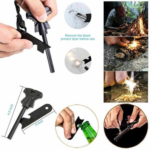 Outdoor Notfall Überleben Ausrüstung Kit Camping Taktische Werkzeuge SOS EDC Etui - Bild 13 von 15