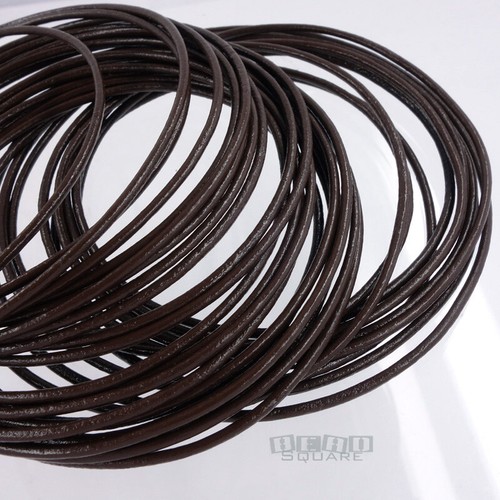 Echt Runde Leder Kordel zum Selbermachen Schmuck Halskette Armband Herstellung Schnur - Bild 4 von 48