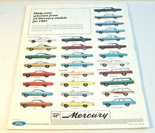 1967 MERCURY THE MAN'S CAR BROCHURE - Picture 3 of 12