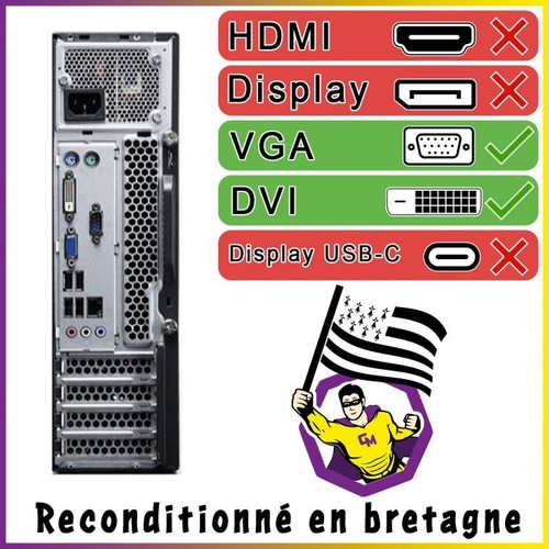 PC Lenovo M71e SFF Intel I3-2100 RAM 16Go SSD 2To W10 Wifi - Bild 6 von 6