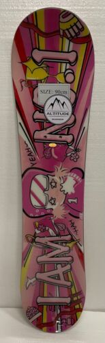 TODDLER GIRLS CHANRICH “SKI GIRL” CAMBER BEGINNER SNOWBOARD – 100CM/38.5" LONG - Picture 2 of 4