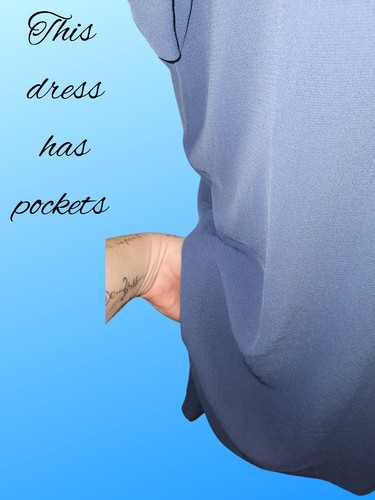 Basque Blue Midi Dress Cold Shoulder Size 10AU - Picture 3 of 7