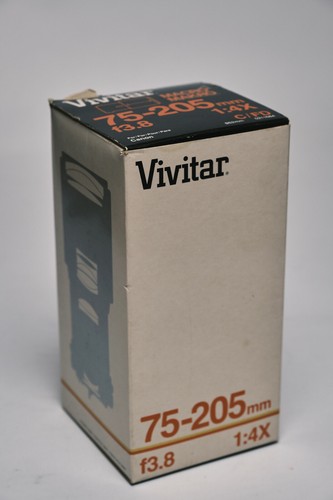 Canon C/FD Mount Vivitar 75-205mm f3.5 Lens Macro Focusing Zoom ~ BOX ONLY - Picture 5 of 7